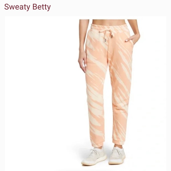 Sweaty Betty Essential Pocket Jogger Nectarine Orange Tie-Dye Sz M - Picture 1 of 14